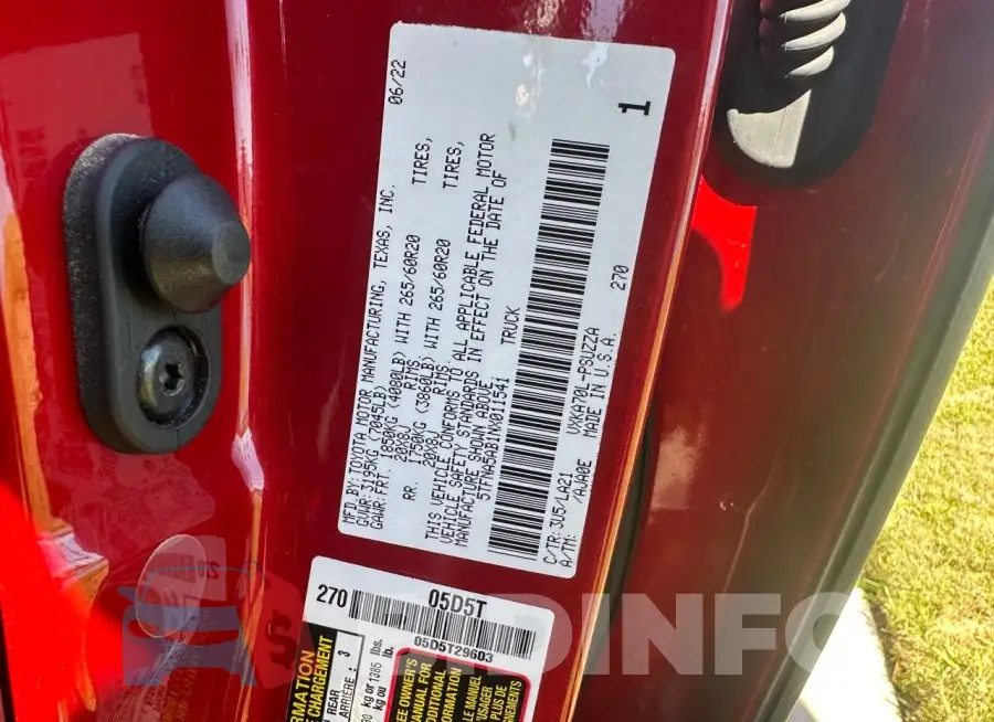 5TFNA5AB1NX011541 Photo# 10