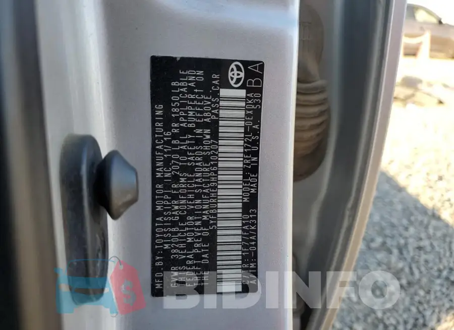 5YFBURHE9HP610207 Photo# 12