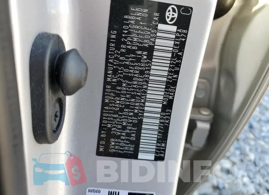 5YFEPMAE2NP389157 Photo# 12