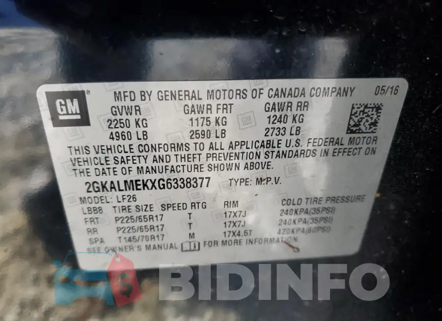 2GKALMEKXG6338377 Photo# 12