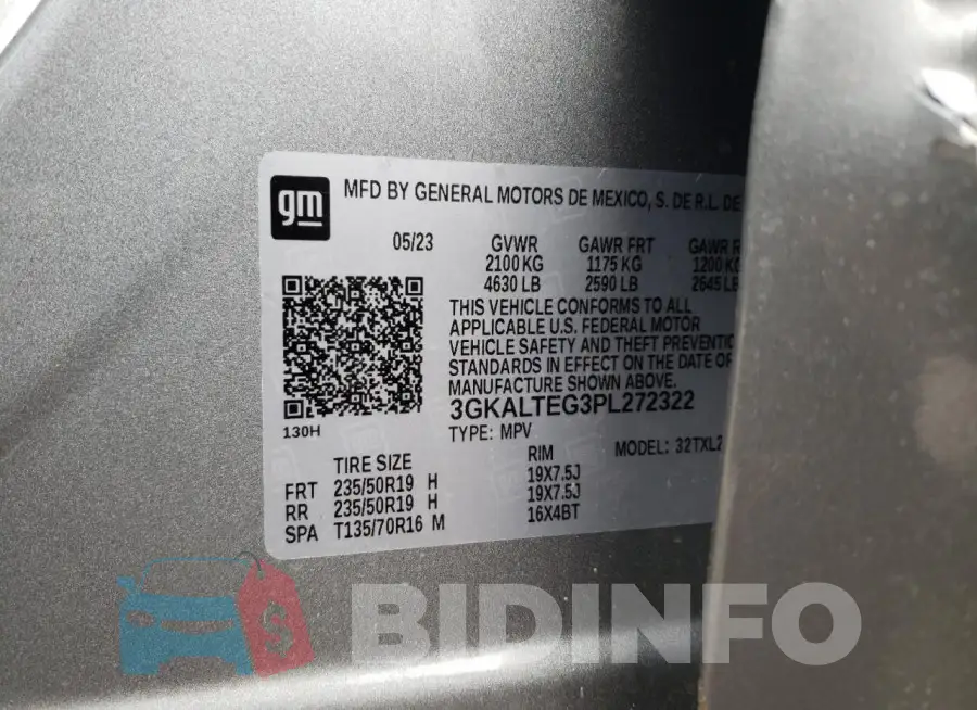 3GKALTEG3PL272322 Photo# 14