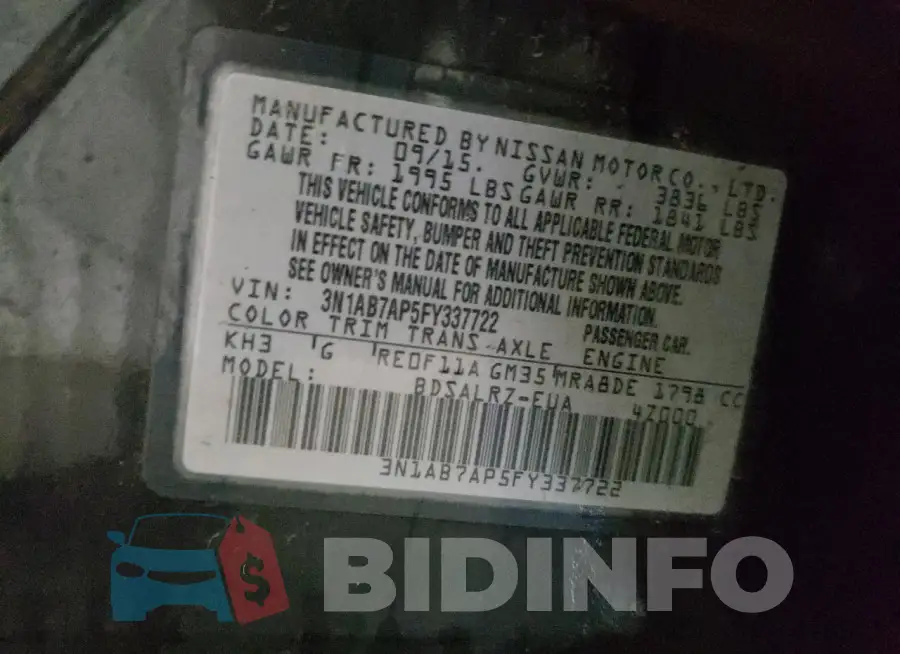 3N1AB7AP5FY337722 Photo# 12