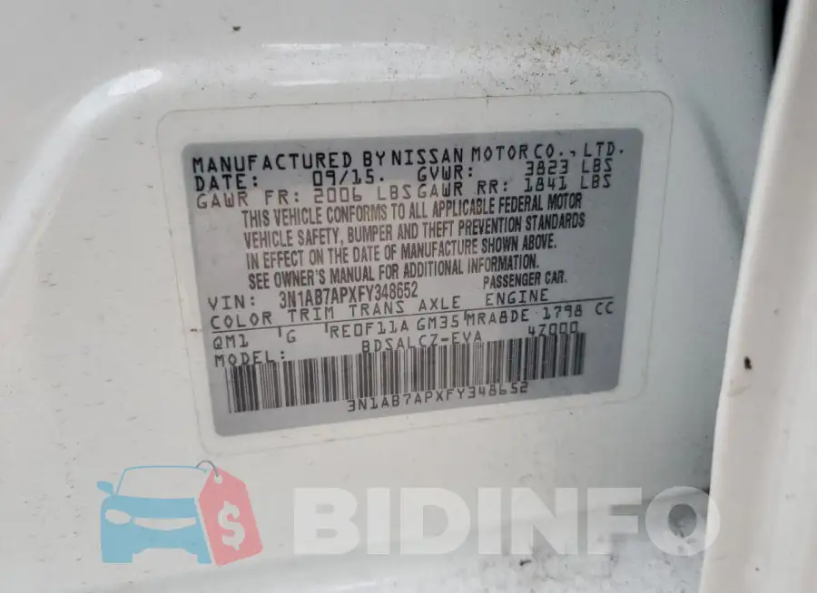 3N1AB7APXFY348652 Photo# 12