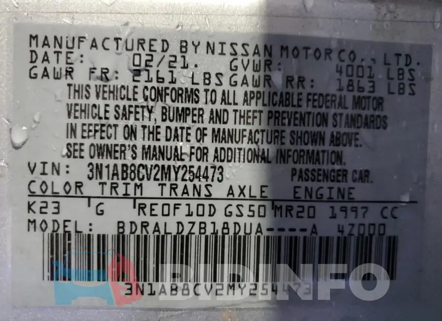 3N1AB8CV2MY254473 Photo# 13