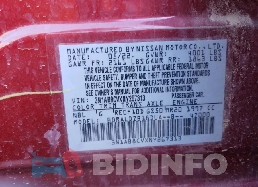 3N1AB8CVXNY267313 Photo# 12