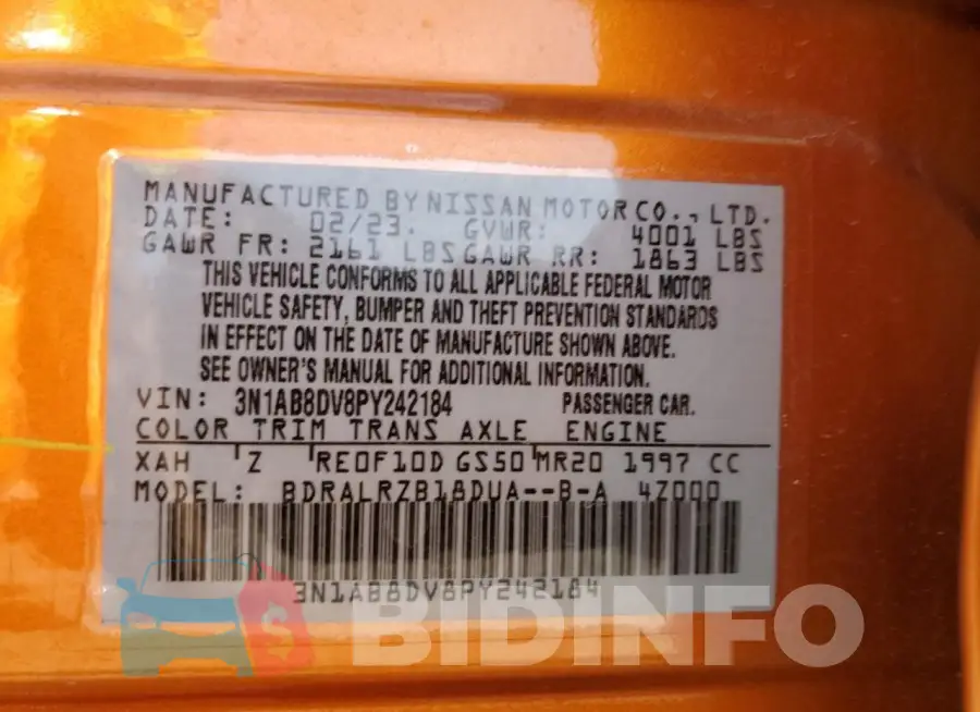 3N1AB8DV8PY242184 Photo# 12