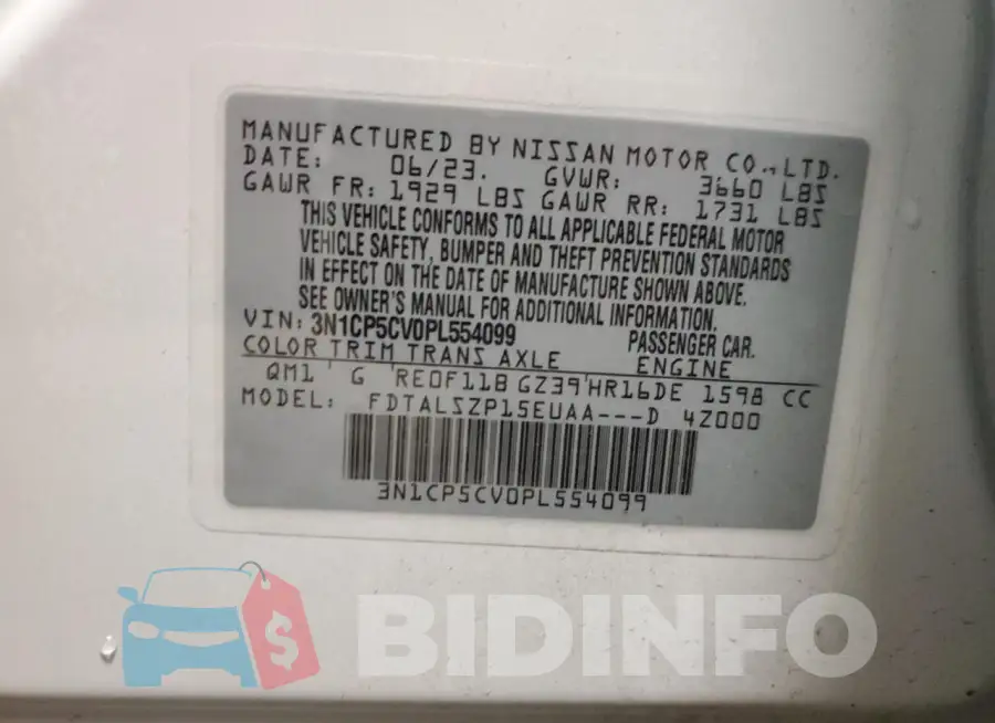 3N1CP5CV0PL554099 Photo# 12