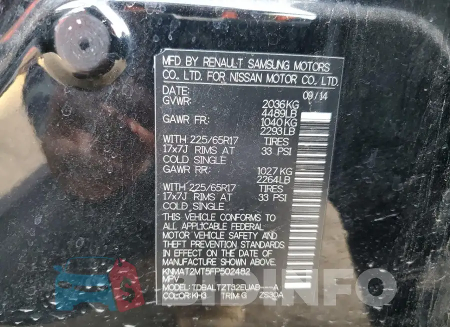 KNMAT2MT5FP502482 Photo# 12