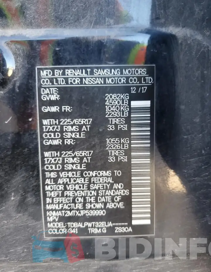 KNMAT2MTXJP539990 Photo# 13