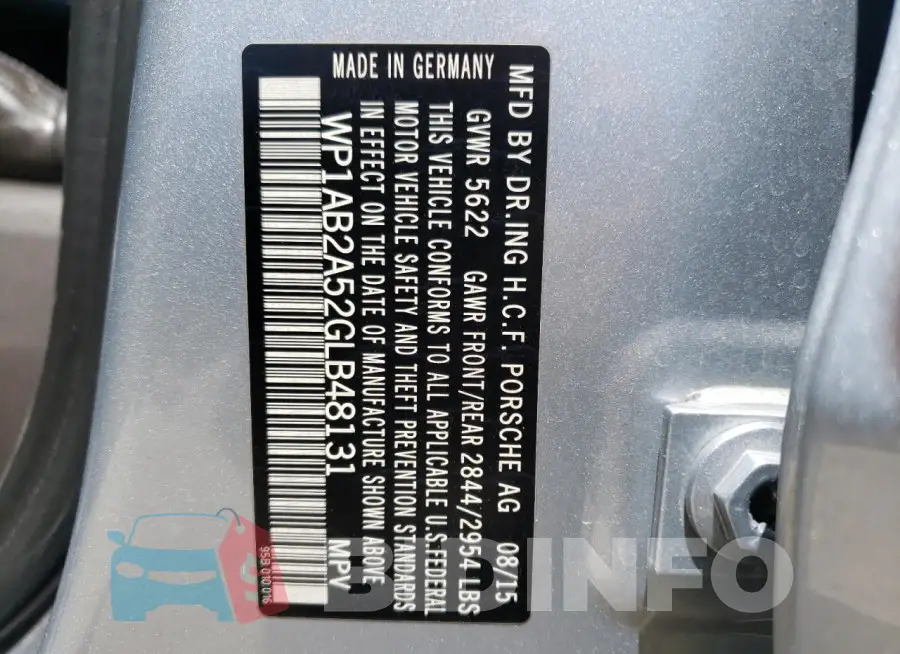 WP1AB2A52GLB48131 Photo# 14