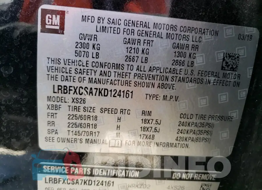 LRBFXCSA7KD124161 Photo# 12