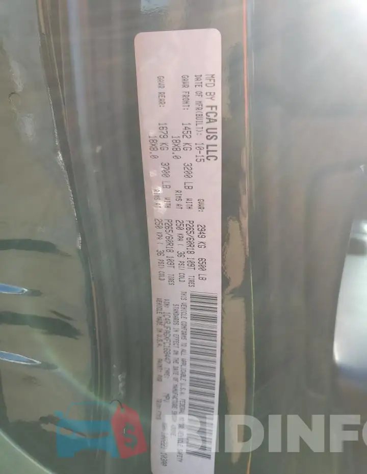 1C4RJFAGXFC168447 Photo# 13