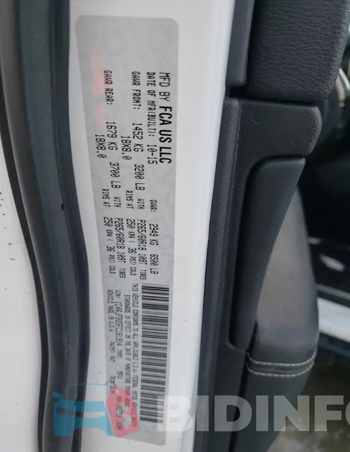 1C4RJFBG5FC181914 Photo# 12