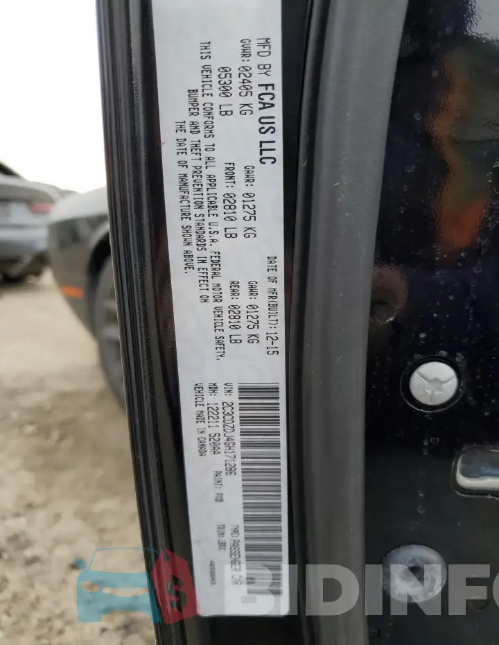2C3CDZDJ4GH171286 Photo# 12