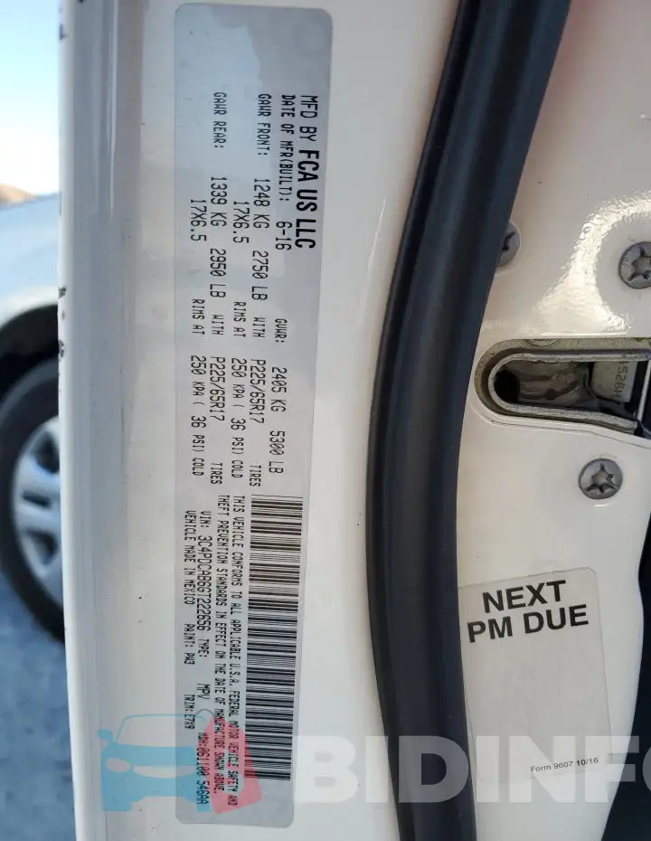 3C4PDCAB6GT222656 Photo# 13