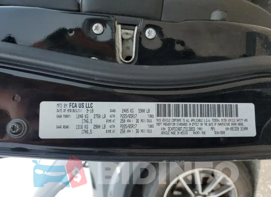 3C4PDCAB7JT513853 Photo# 12