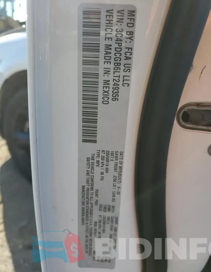3C4PDCGB6LT249356 Photo# 12