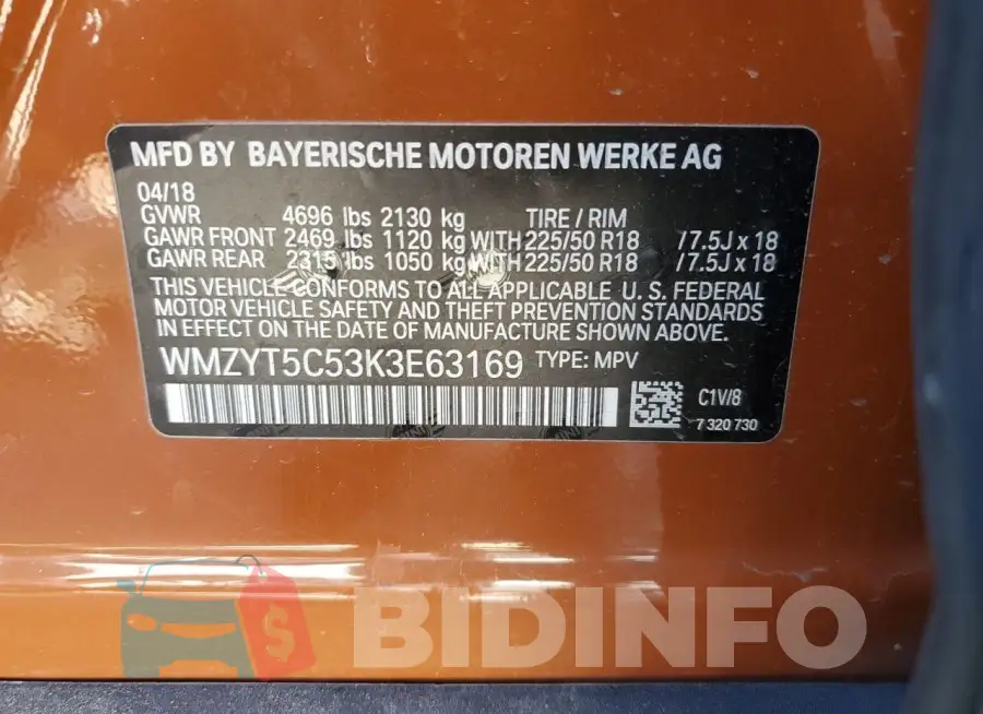 WMZYT5C53K3E63169 Photo# 13