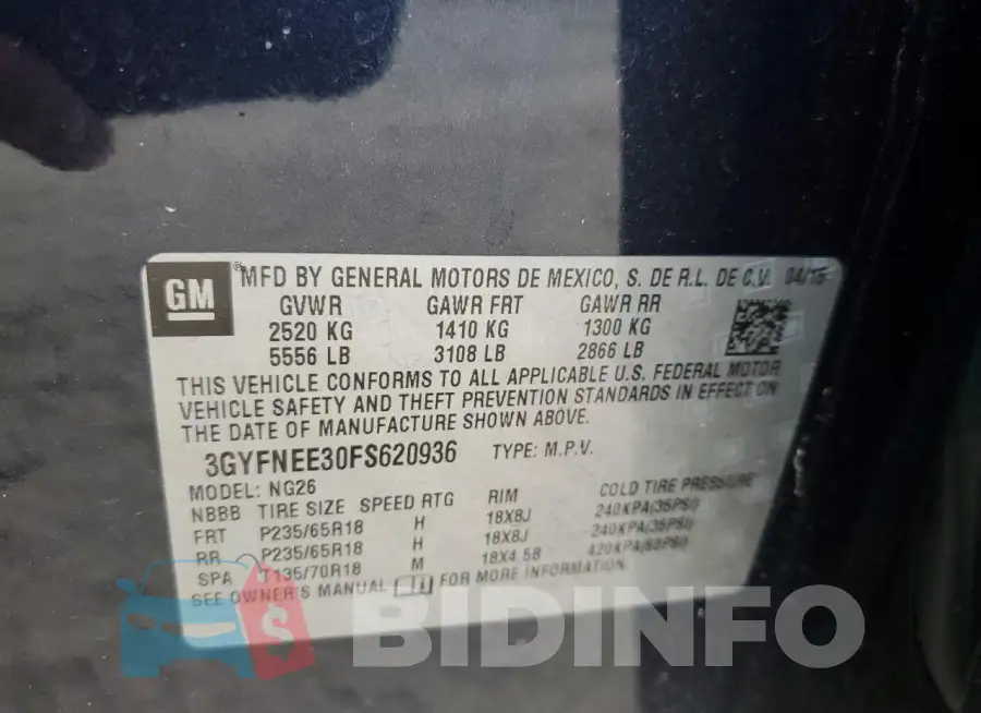 3GYFNEE30FS620936 Photo# 12