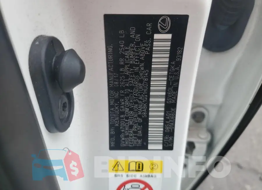 58ABK1GG1HU078145 Photo# 12