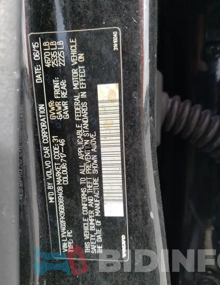 LYV402FK9GB089408 Photo# 12