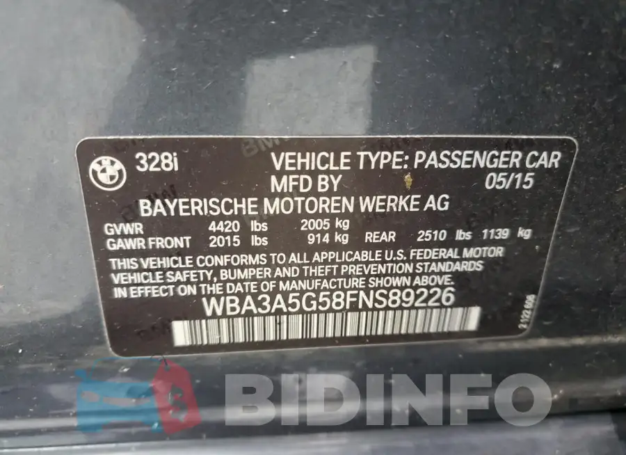 WBA3A5G58FNS89226 Photo# 12