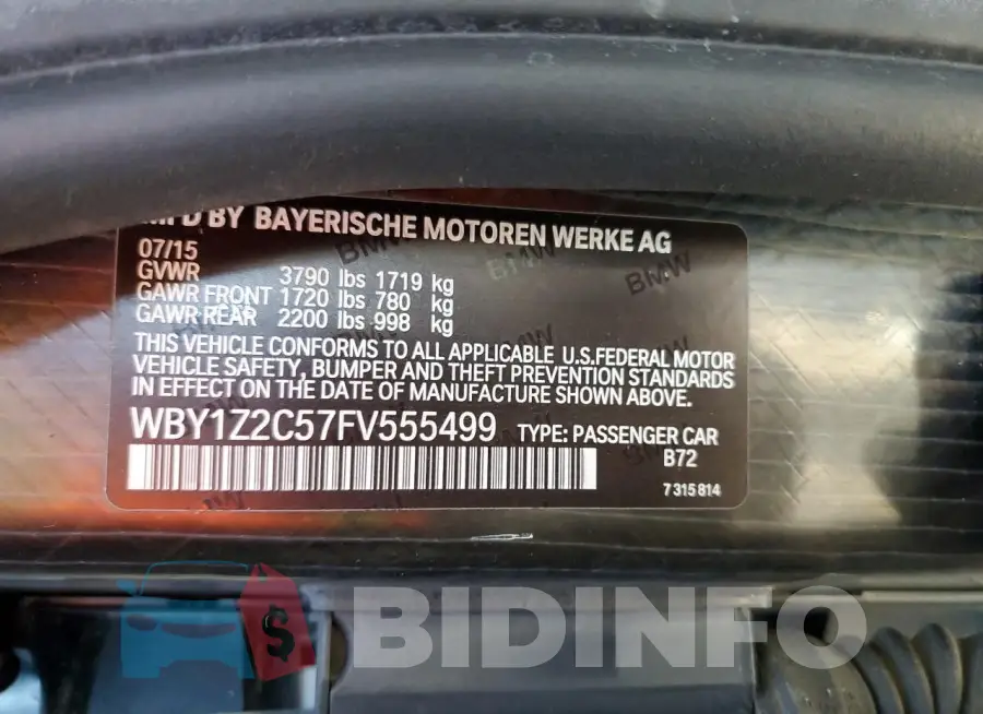 WBY1Z2C57FV555499 Photo# 12