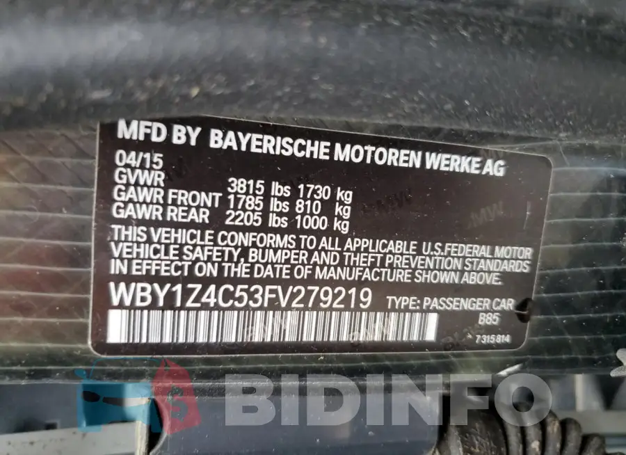 WBY1Z4C53FV279219 Photo# 12