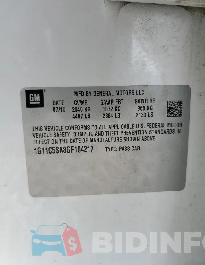 1G11C5SA8GF104217 Photo# 12