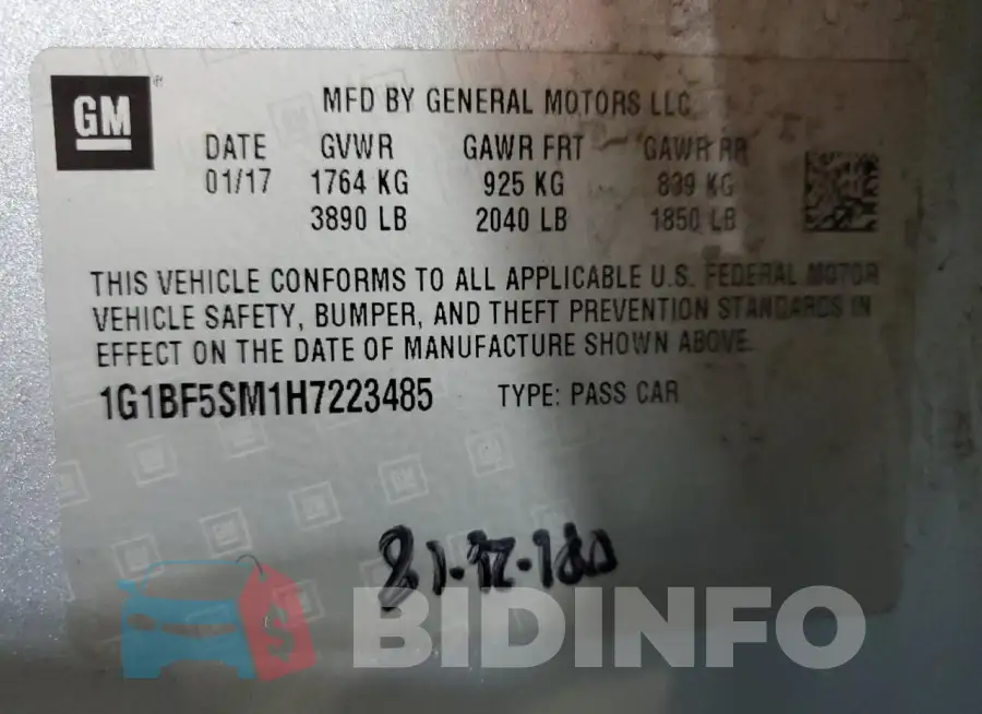 1G1BF5SM1H7223485 Photo# 13