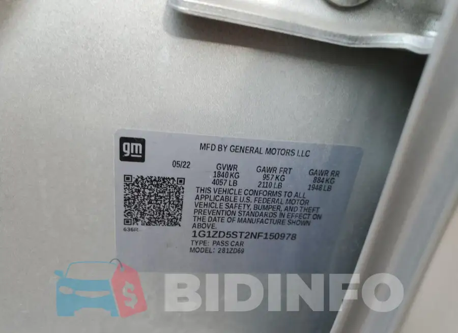 1G1ZD5ST2NF150978 Photo# 12