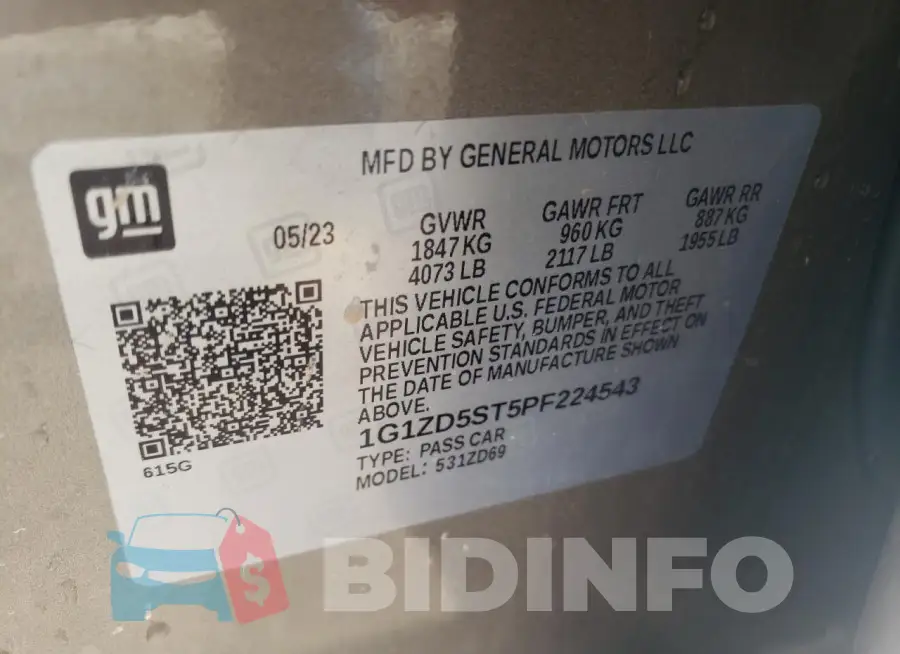 1G1ZD5ST5PF224543 Photo# 12