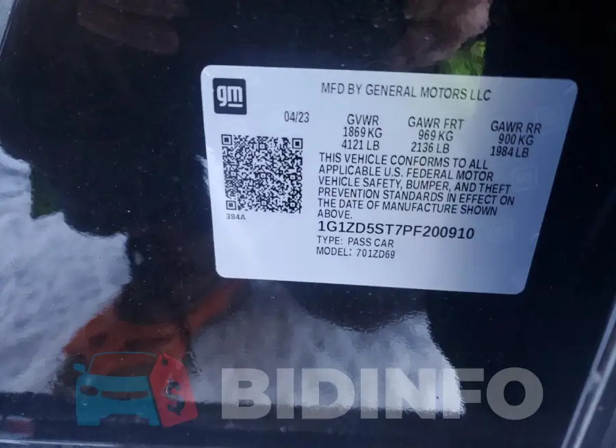 1G1ZD5ST7PF200910 Photo# 12