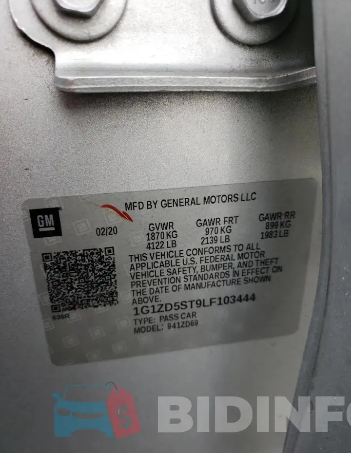 1G1ZD5ST9LF103444 Photo# 12