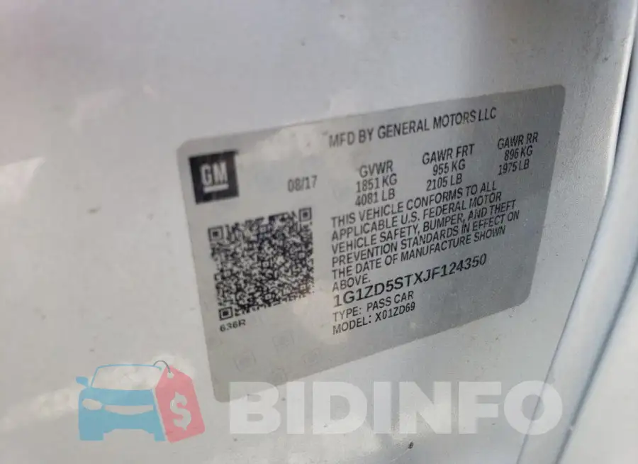 1G1ZD5STXJF124350 Photo# 12