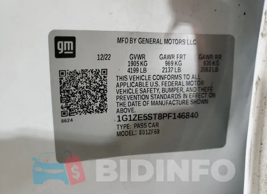 1G1ZE5ST8PF146840 Photo# 12