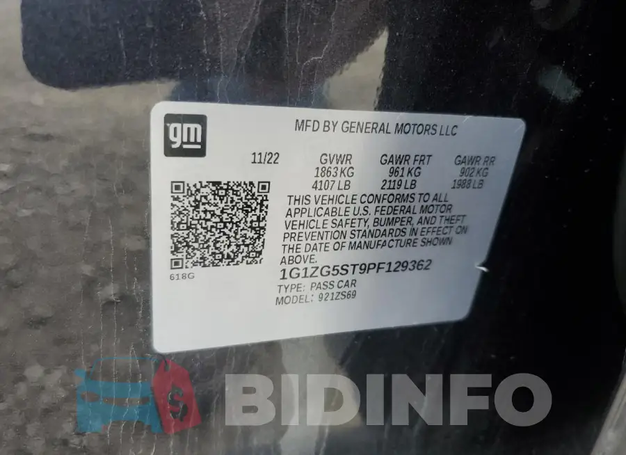 1G1ZG5ST9PF129362 Photo# 12