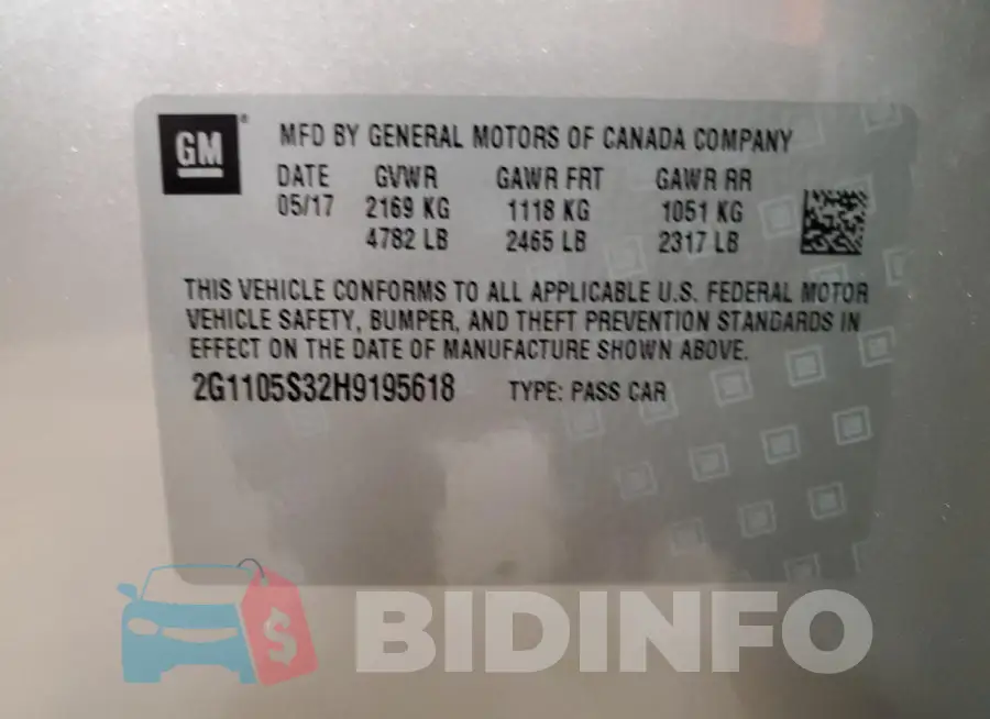2G1105S32H9195618 Photo# 12