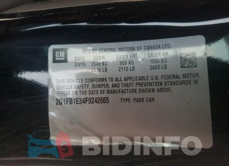 2G1FB1E34F9242665 Photo# 13