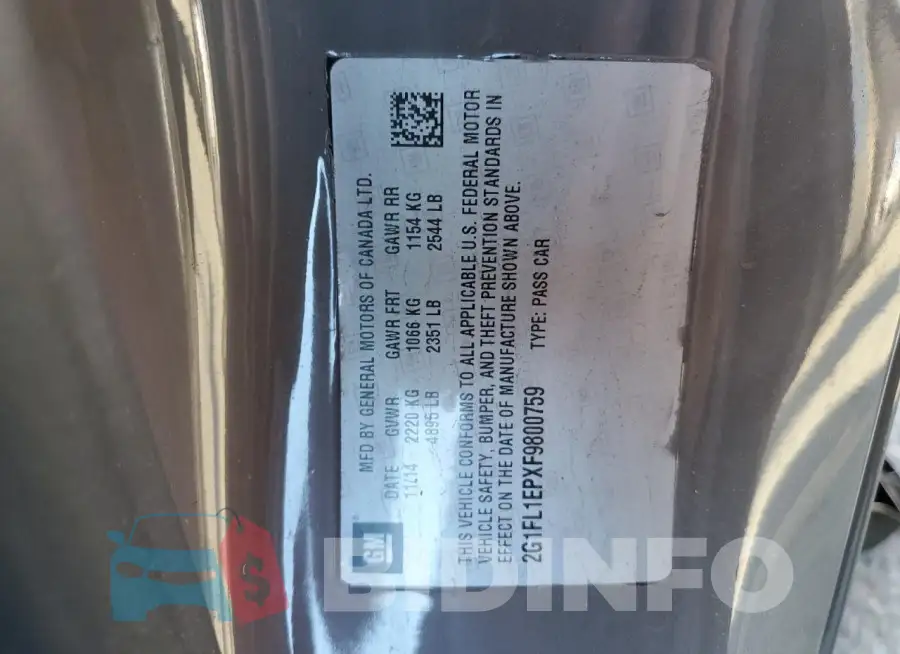 2G1FL1EPXF9800759 Photo# 12