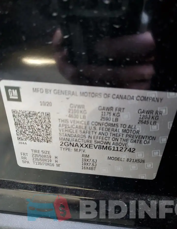 2GNAXXEV8M6112742 Photo# 13