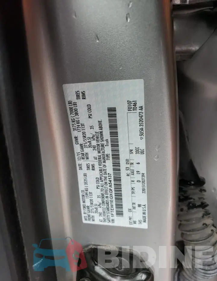 1FTEW1EGXGFA54137 Photo# 12