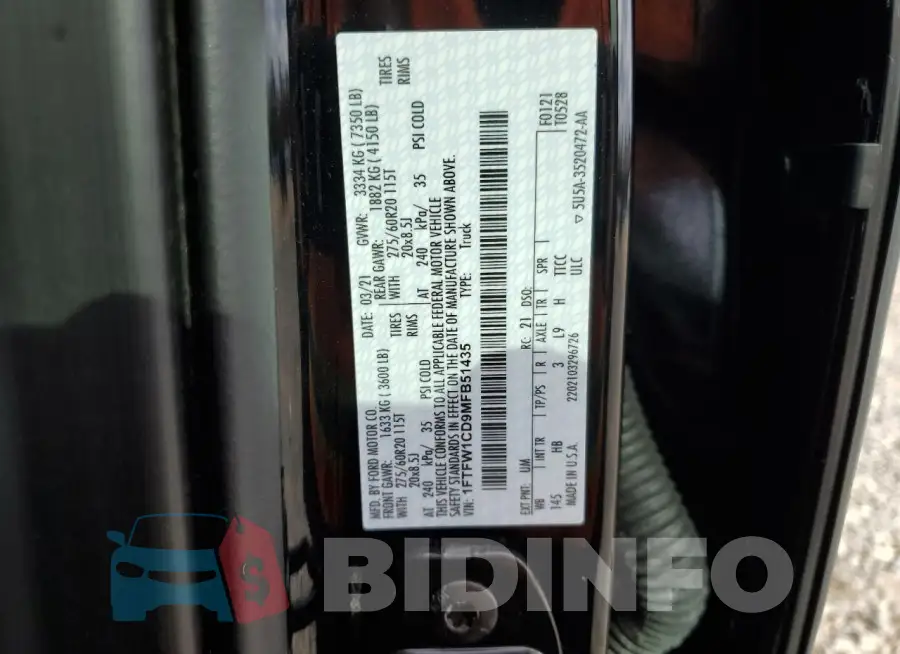 1FTFW1CD9MFB51435 Photo# 12