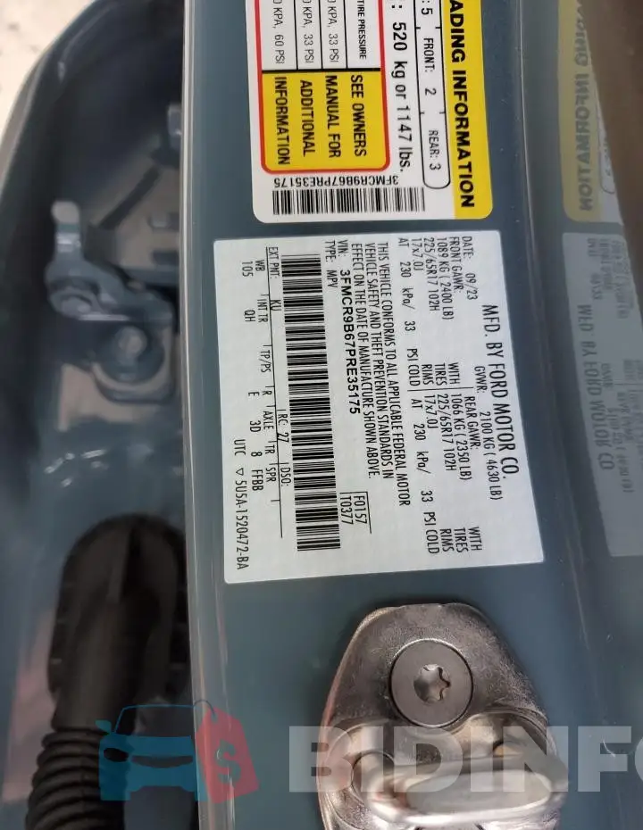 3FMCR9B67PRE35175 Photo# 13