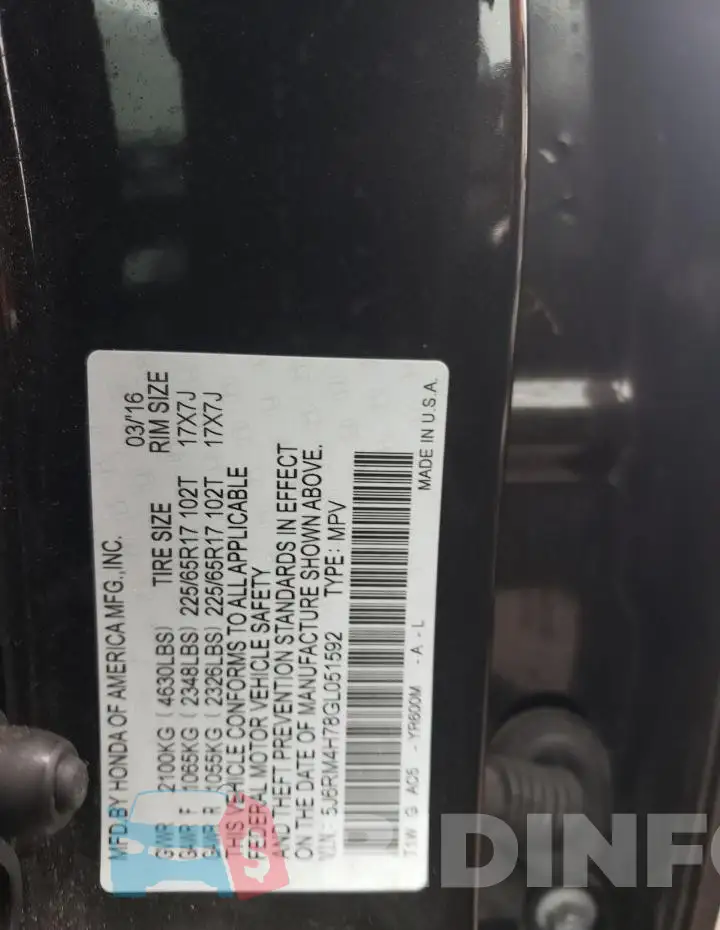 5J6RM4H78GL051592 Photo# 12