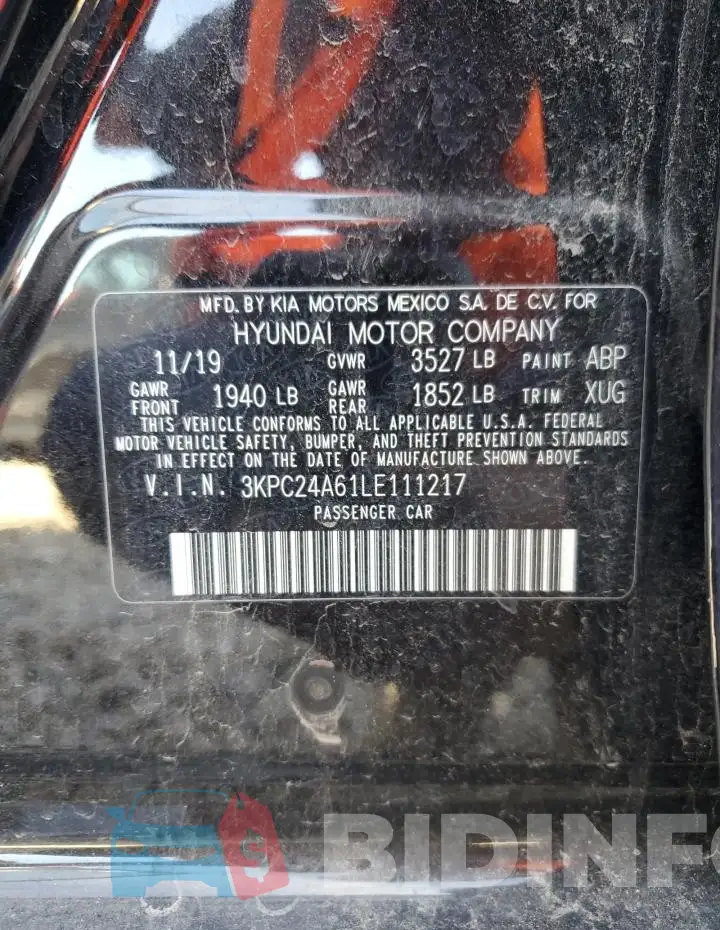 3KPC24A61LE111217 Photo# 12