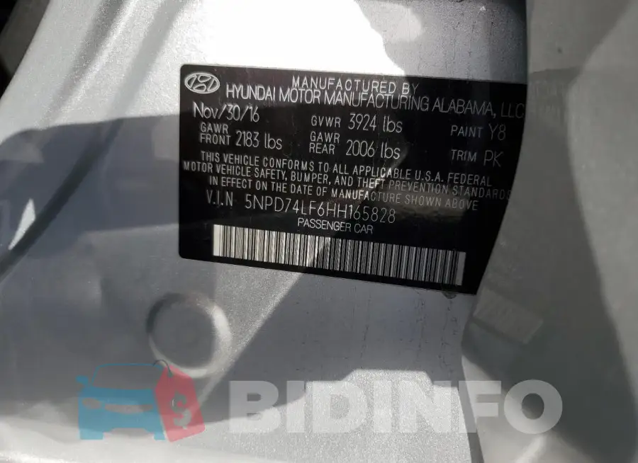 5NPD74LF6HH165828 Photo# 12
