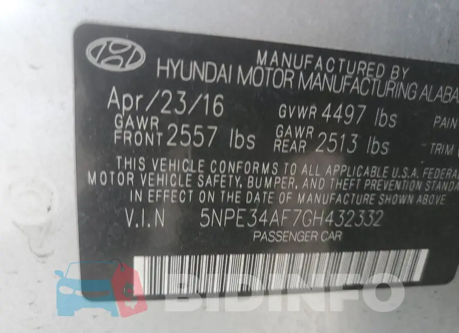 5NPE34AF7GH432332 Photo# 12