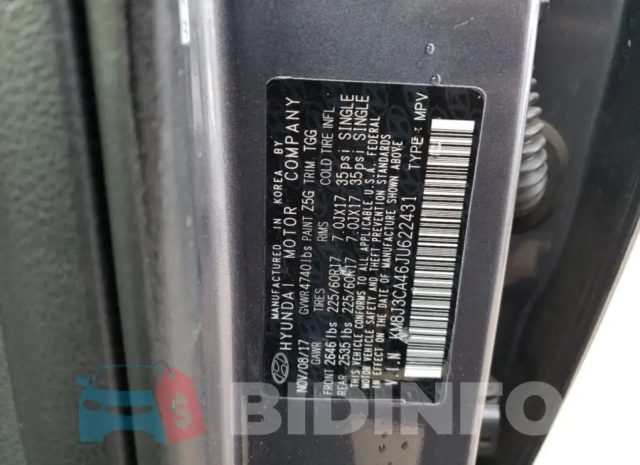 KM8J3CA46JU622431 Photo# 13