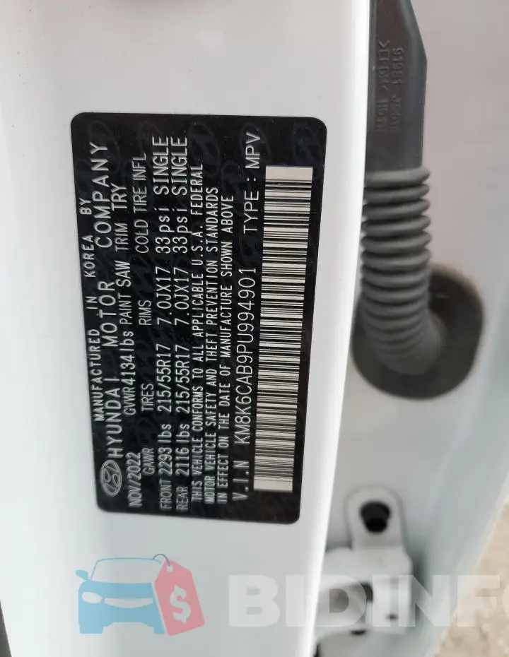 KM8K6CAB9PU994901 Photo# 12